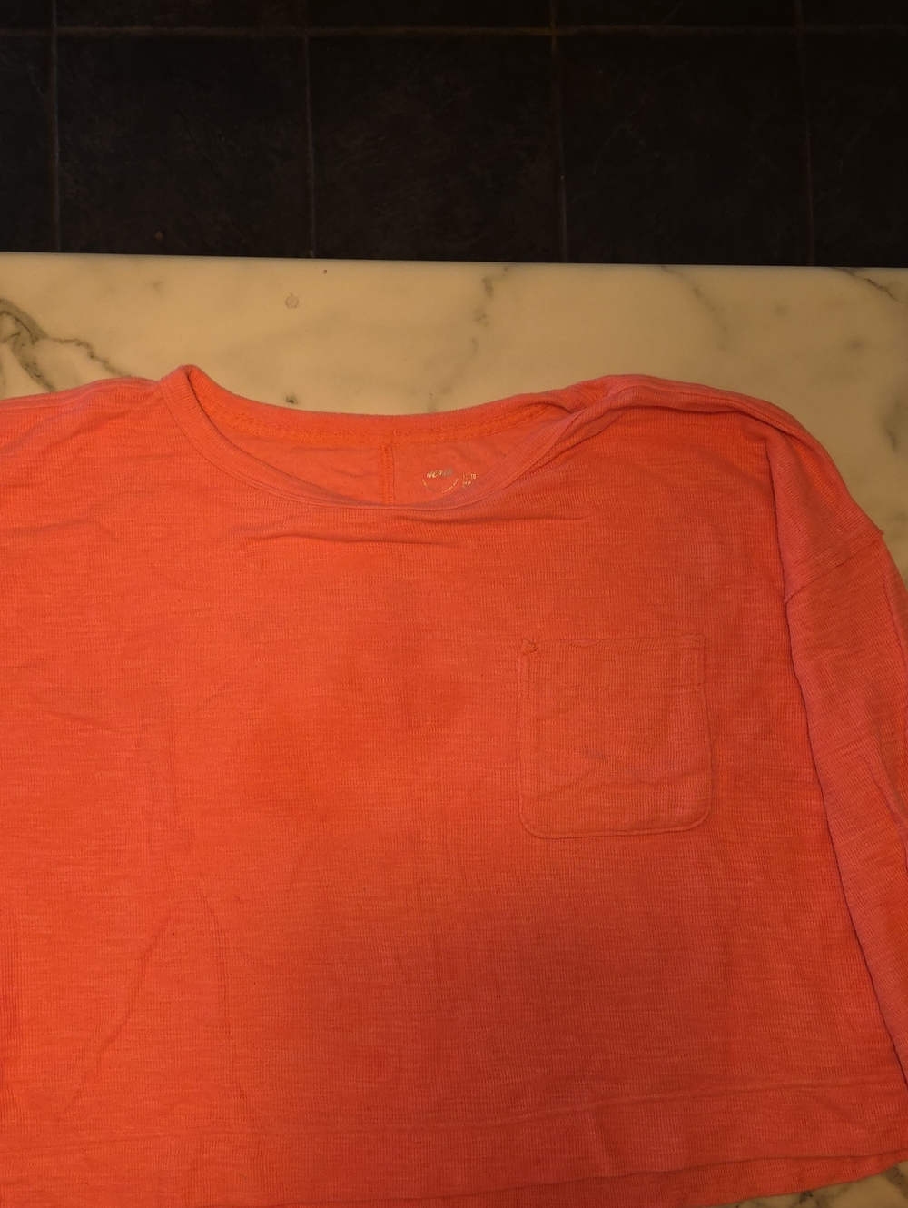 aerie women's Coral Short Sleeve Crewneck crop